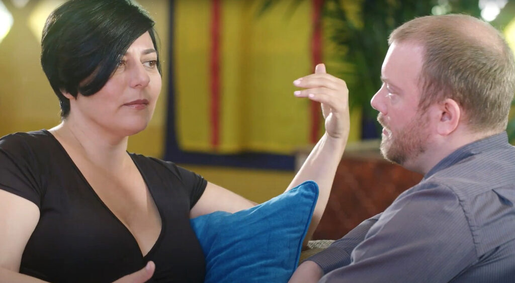 Sex coach and Somatica Method creator Danielle Harel in a sex coaching session with a client