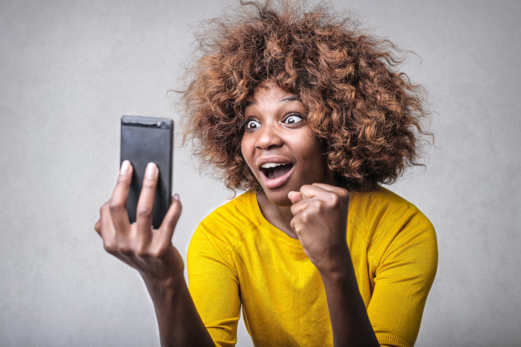 Woman getting sexting tips