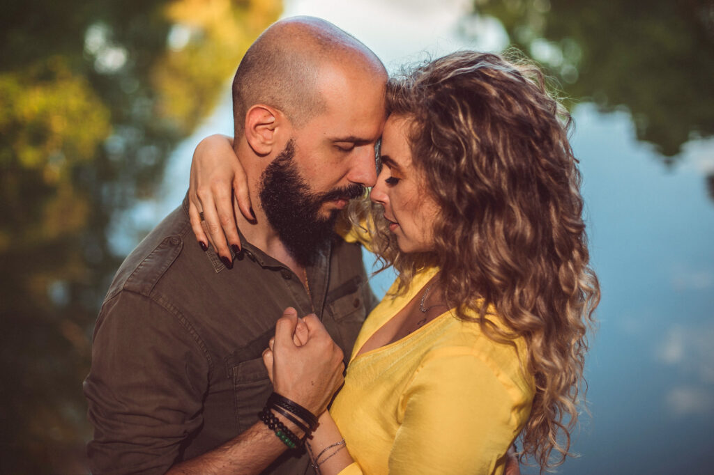 couple hugging and fostering security in their relationship