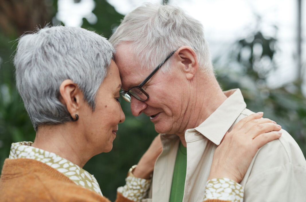 Older couple demonstrating acceptance in relationships