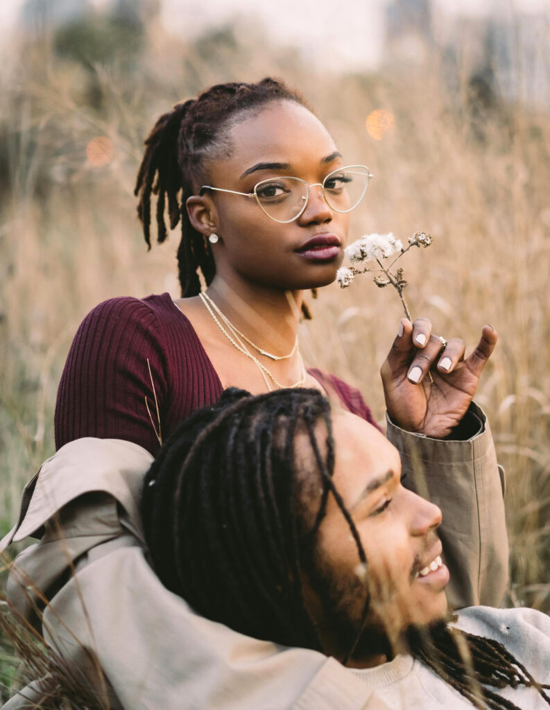 Young black couple, pondering if acceptance is key to a long relationship